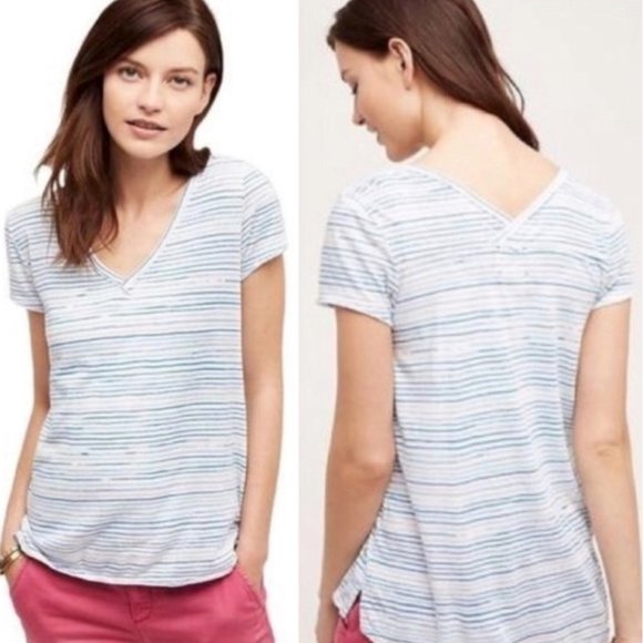 3/$25 Anthro | t.la striped tee - Picture 1 of 6